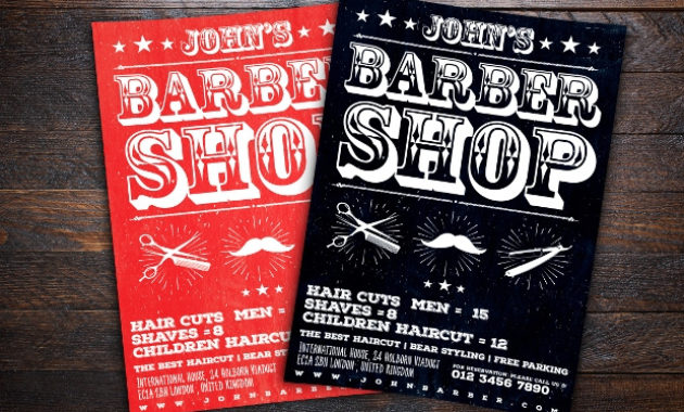 28 Barbershop Flyer Templates And Designs Word Psd For Free Barber Shop Certificate Free Printable 2020 Designs