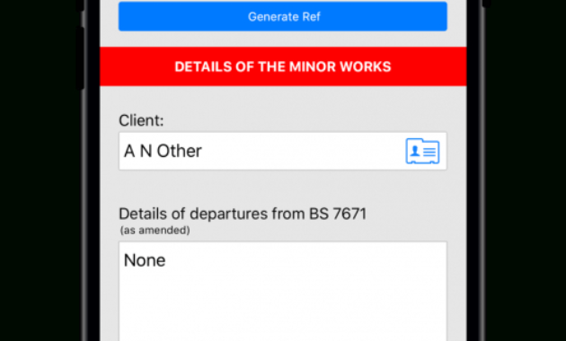 3 Circuit Minor Works Electrical Certificate Icertifi Intended For Electrical Isolation Certificate Template
