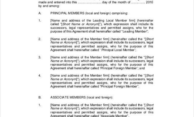 3 Joint Venture Agreement Samples Free Printable Ms Within Terms And Conditions Of Business Free Templates