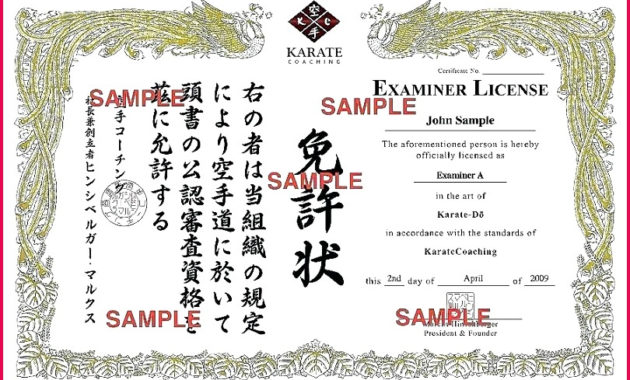3 Karate Grading Certificate Templates 75888 Fabtemplatez Intended For Karate Certificate Template