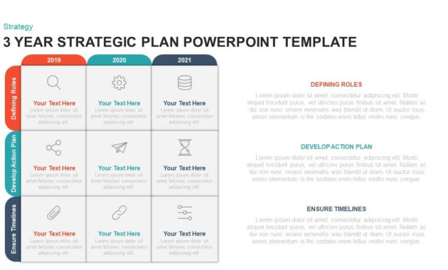 3 Year Strategic Plan Powerpoint Template Kaynote With Regard To Business Plan Framework Template