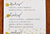 30 Bachelorette Party Agenda Template Template Library In Printable Bachelorette Party Agenda Template