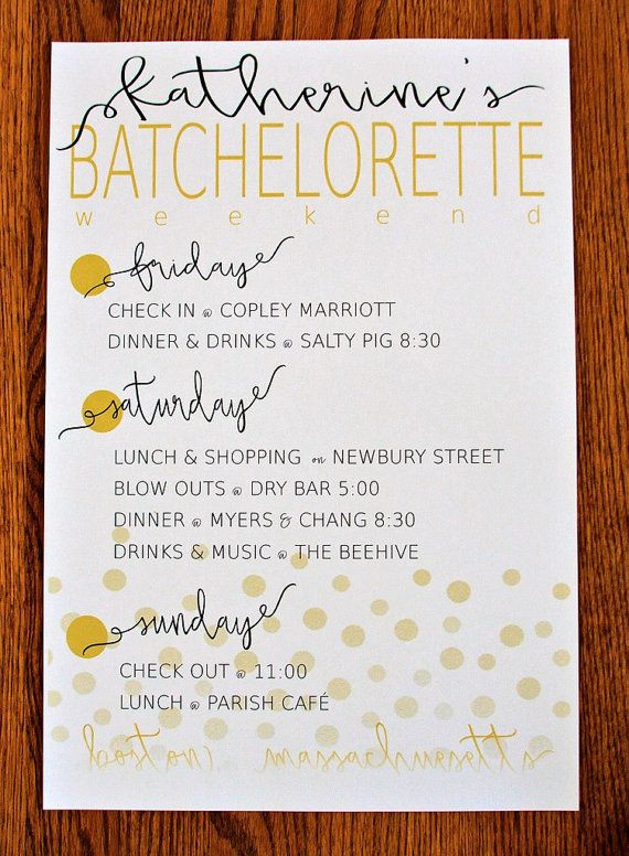 30 Bachelorette Party Agenda Template Template Library In Printable Bachelorette Party Agenda Template