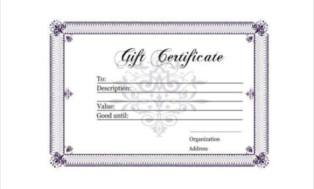 30 Blank Gift Certificate Templates Doc Pdf Free In Black And White Gift Certificate Template Free