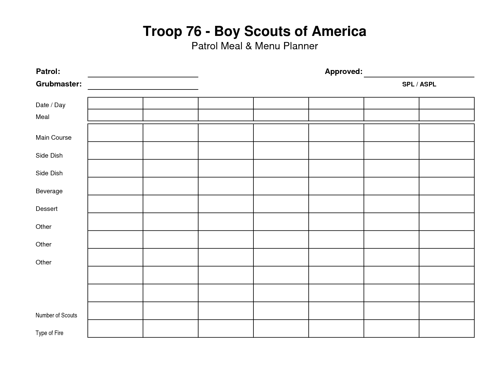 30 Boy Scout Planning Worksheet Worksheet Resource Plans Pertaining To Printable Girl Scout Parent Meeting Agenda Template