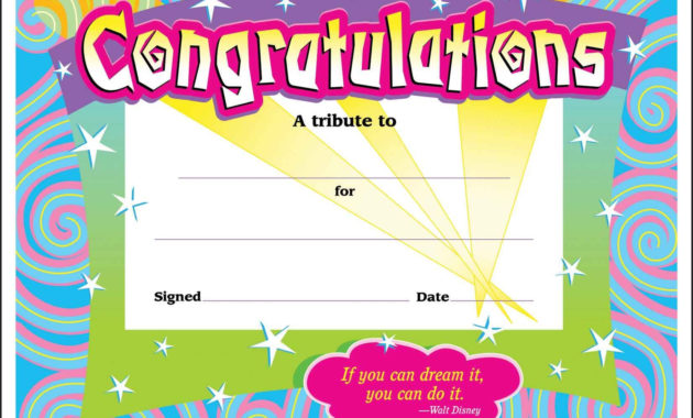 30 Congratulations Award Large Swirl Certificate Award Regarding Star Naming Certificate Template