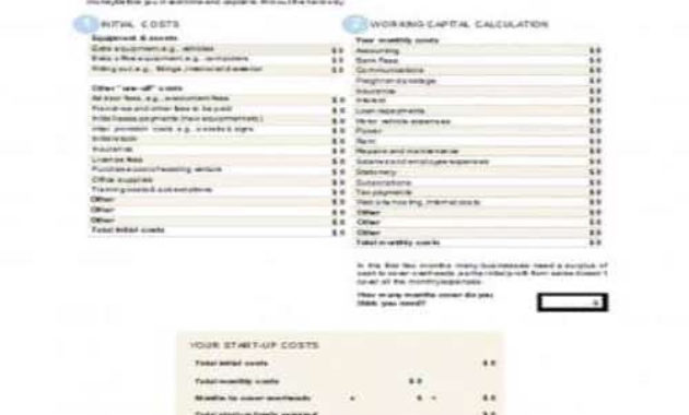 30 Editable Business Startup Budget Templates Besty With Regard To Budget Template For Startup Business