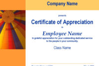 30 Free Certificate Of Appreciation Templates And Letters Pertaining To Certificates Of Appreciation Template