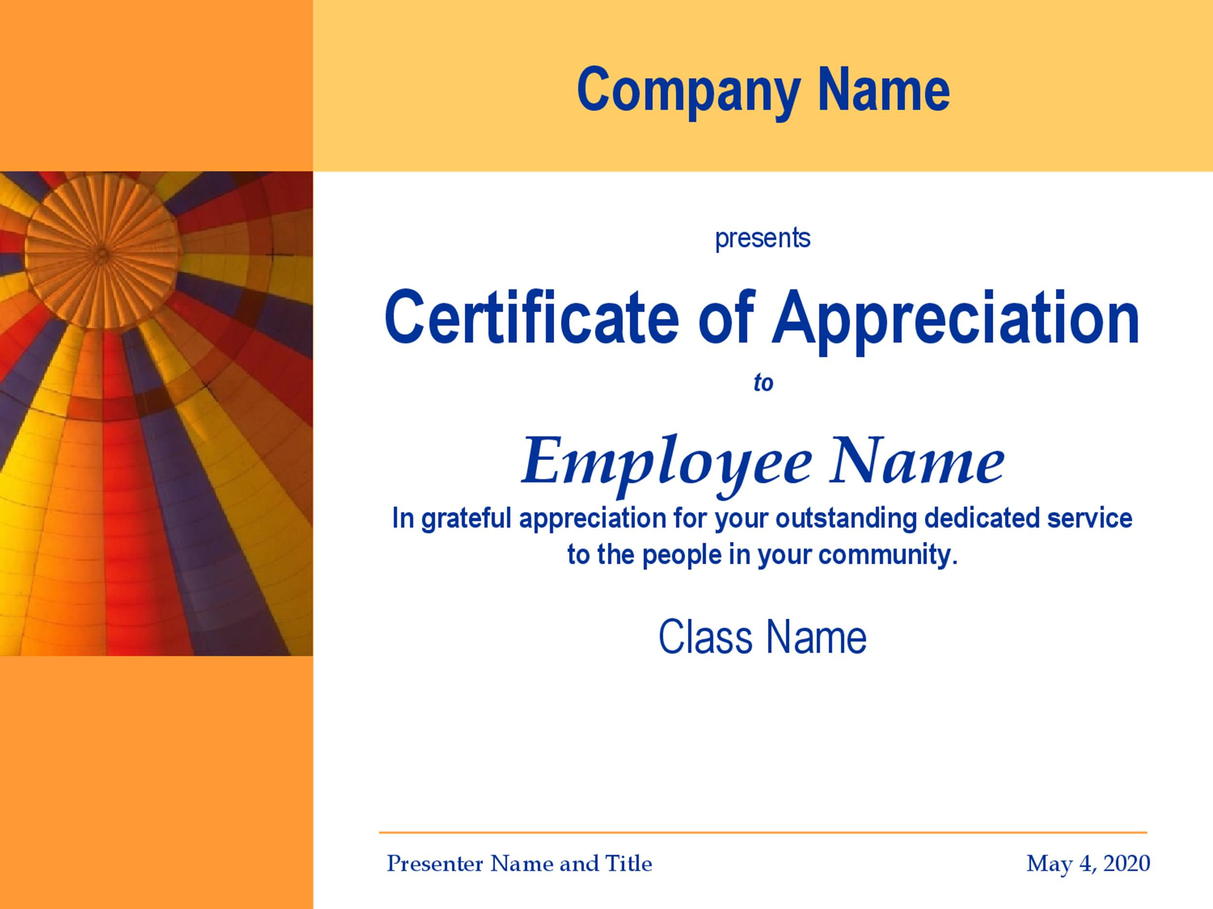 30 Free Certificate Of Appreciation Templates And Letters Pertaining To Certificates Of Appreciation Template