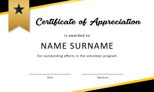 30 Free Certificate Of Appreciation Templates And Letters With Regard To Sample Certificate Of Recognition Template