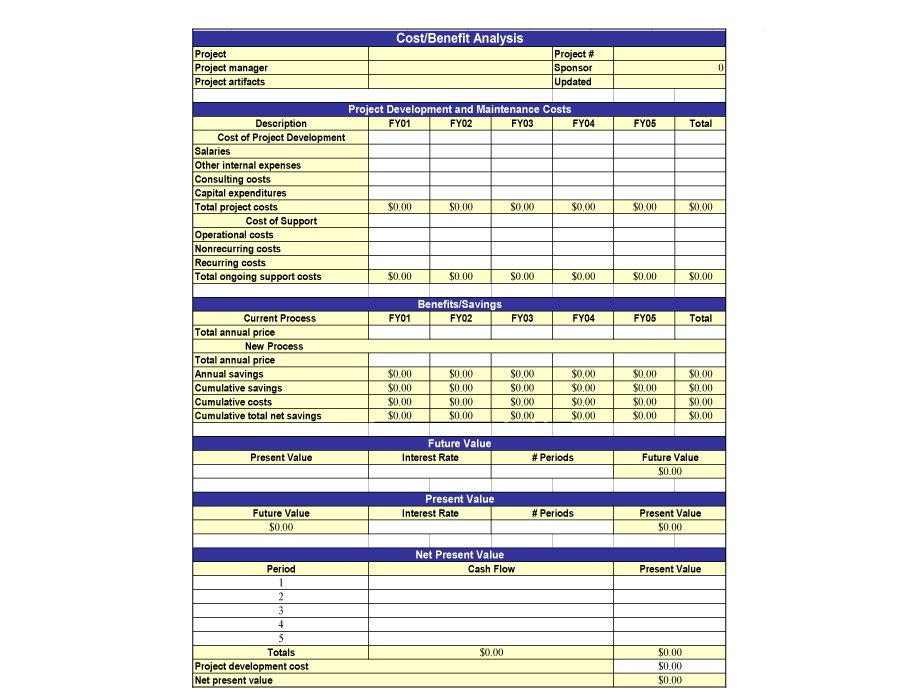 30 Free Cost Benefit Analysis Templates Ms Excel Ms Word Inside Cost And Benefit Analysis Template