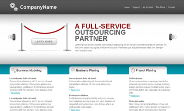30 Free Premium Css/Xhtml Website Templates Freebies In Basic Business Website Template