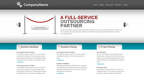 30 Free Premium Css/Xhtml Website Templates Freebies In Basic Business Website Template