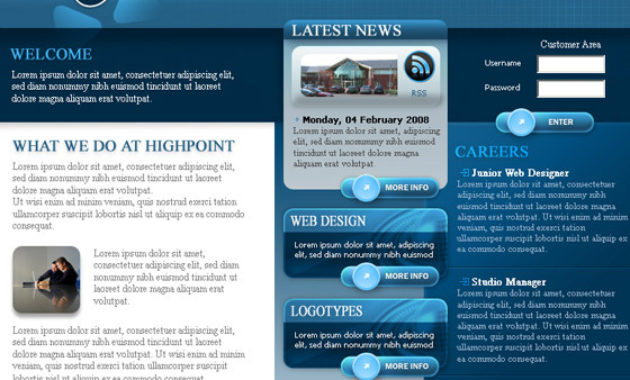 30 Free Psd Website Templates Web3Mantra Regarding Template For Business Website Free Download