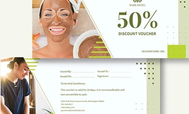 30 Spa Voucher Examples Psd Ai Word Examples With Regard To Free Spa Gift Certificate Templates For Word