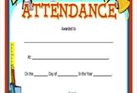 31 Award Certificates In Word Format In Attendance Certificate Template Word