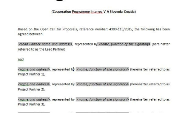 31 Business Cooperation Agreement Template Nurul Amal Pertaining To Business Partnership Agreement Template Pdf