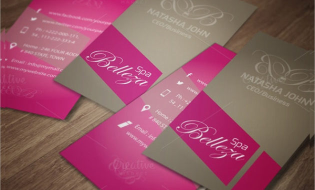 31 Salon Business Card Templates Psd Word Ai Free With Front And Back Business Card Template Word
