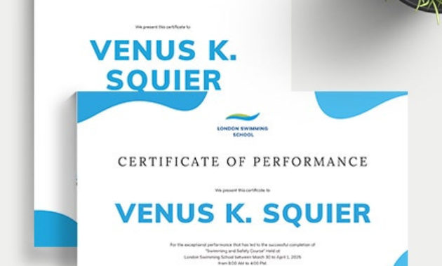 32 Free Sports Certificate Templates Download Readymade With Regard To Awesome Swimming Certificate Template