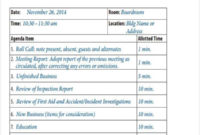 33 Agenda Template Designs Free Premium Templates For Free Template For Board Meeting Agenda