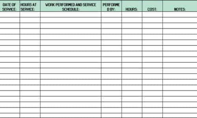 33 Editable Equipment Maintenance Log Templates Besty With Regard To Machine Maintenance Log Template