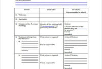 35 Free Agenda Templates Free Premium Templates Intended For Amazing Blank Meeting Agenda Template