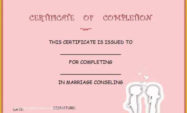 35 Free Premarital Counseling Certificate Of Completion Pertaining To Free Premarital Counseling Certificate Of Completion Template