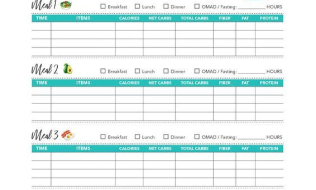 37 Food Journal Diary Templates To Track Your Meals Regarding Daily Diet Log Template