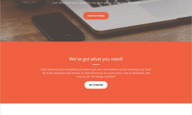 37 One Page Website Themes Templates Free Premium Regarding One Page Business Website Template