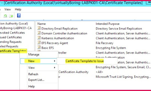 4 Adcs Create Certificate Template Powershell 85971 Throughout Free Active Directory Certificate Templates