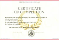 4 Anger Management Completion Certificate Template 48587 For Best Anger Management Certificate Template Free
