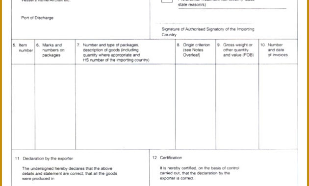 4 Certificate Of Origin Template Fabtemplatez Intended For Generic Certificate Template