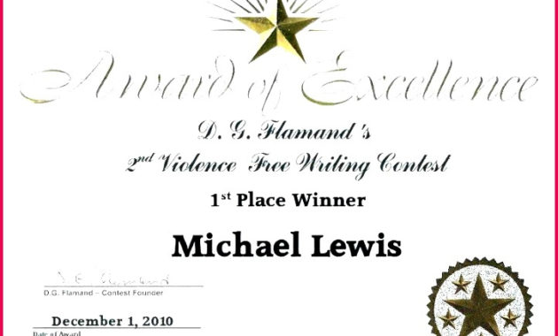 4 First Place Winner Certificate Templates 91928 Throughout Best First Place Certificate Template