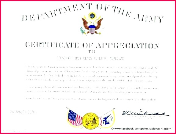 4 Military Certificate Of Appreciation Template 63725 Intended For Army Certificate Of Appreciation Template