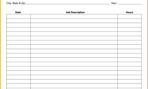 4 Volunteer Log Template Fabtemplatez Inside Amazing Volunteer Hours Log Sheet Template