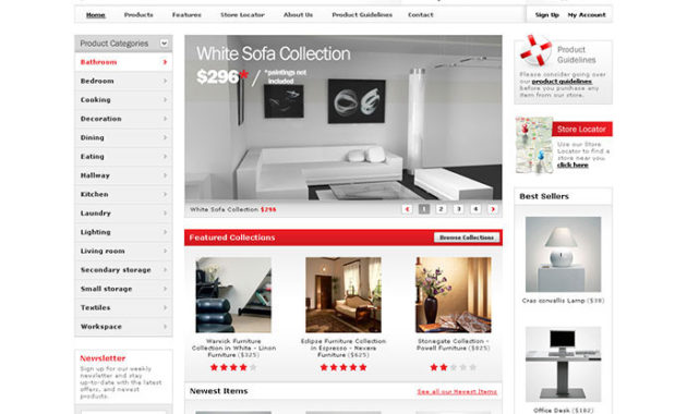 40 Best Ecommerce Website Templates Bashooka Regarding Business Listing Website Template