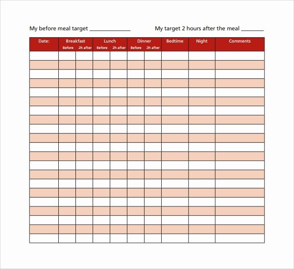 40 Blood Sugar Log Excel Desalas Template Pertaining To Free Blood Glucose Log Template