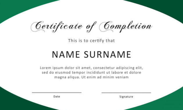 40 Fantastic Certificate Of Completion Templates Word Pertaining To Certification Of Completion Template