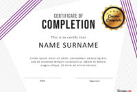 40 Fantastic Certificate Of Completion Templates Word Within Quality Powerpoint Certificate Templates Free Download