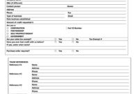 40 Free Credit Application Form Templates Samples With Regard To Business Account Application Form Template