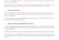 40 Free Partnership Agreement Templates Business General Regarding Business Contract Template For Partnership