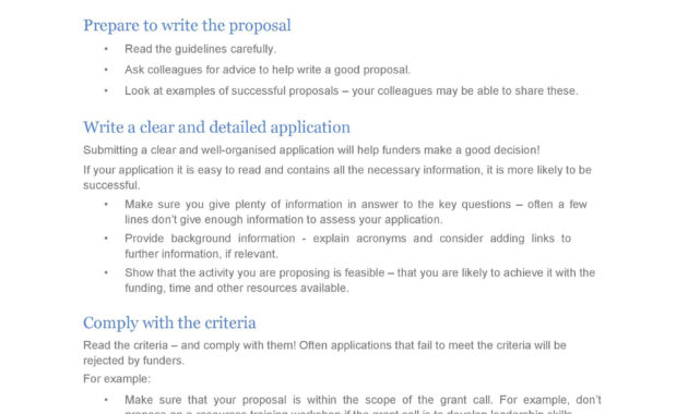 40 Grant Proposal Templates Nsf Nonprofit Research ᐅ Within Non Profit Proposal Template