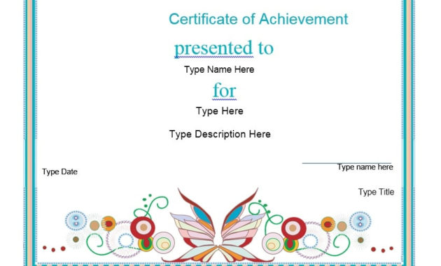 40 Great Certificate Of Achievement Templates Free With Badminton Achievement Certificate Templates