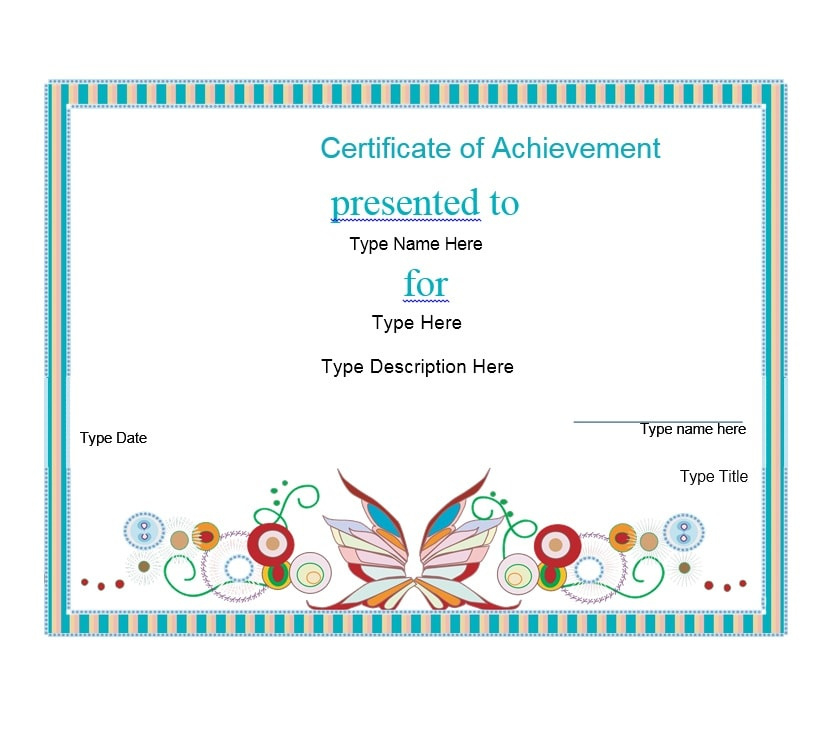 40 Great Certificate Of Achievement Templates Free With Badminton Achievement Certificate Templates