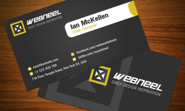 40 Professional Free Business Card Templates With Source For Professional Business Card Templates Free Download