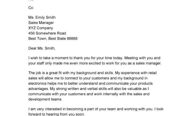 40 Thank You Email After Interview Templates Template Lab With Thank You Email Template After Meeting