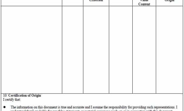 41 Free Certificate Of Origin Templates In Word Excel Pdf Pertaining To Printable Certificate Of Origin Template Ideas Free