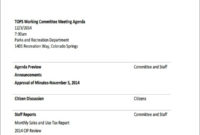 41 Meeting Agenda Templates Free Premium Templates Inside Sales Meeting Agenda Templates