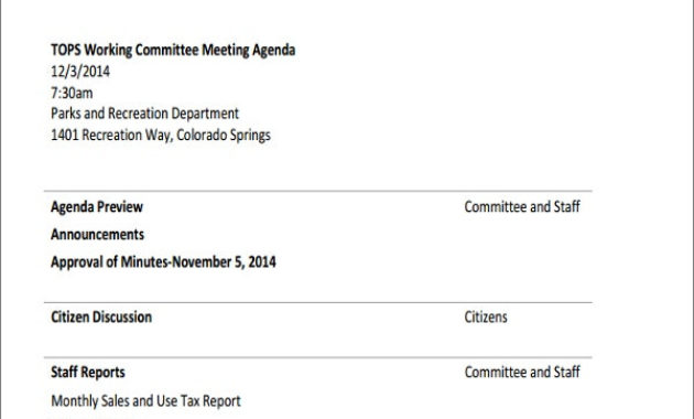 41 Meeting Agenda Templates Free Premium Templates Inside Sales Meeting Agenda Templates