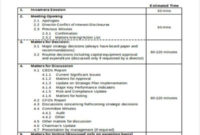 41 Meeting Agenda Templates Free Premium Templates Intended For Template For Board Meeting Agenda